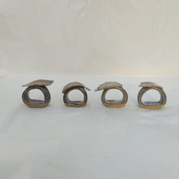 Handmade Pottery Napkin Rings - Picture 6 of 12